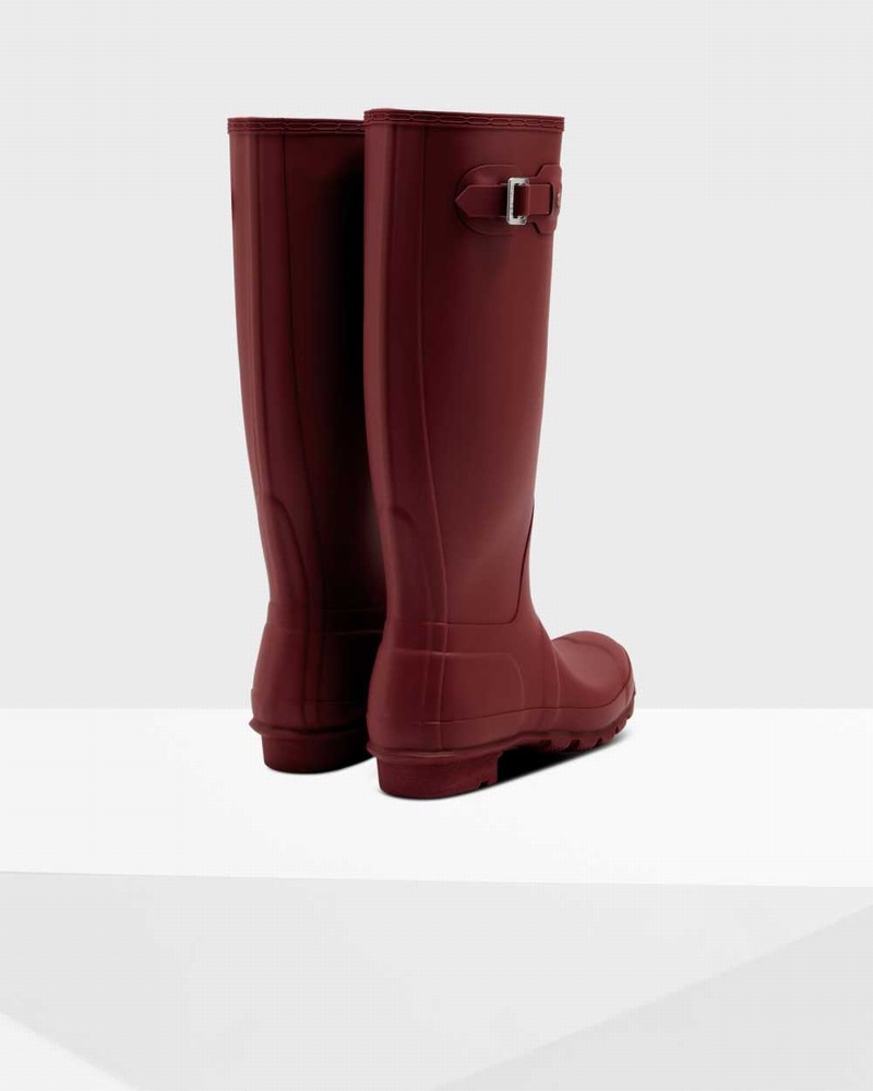Hunter Original Tall Women Rain Boots Red | 810105880