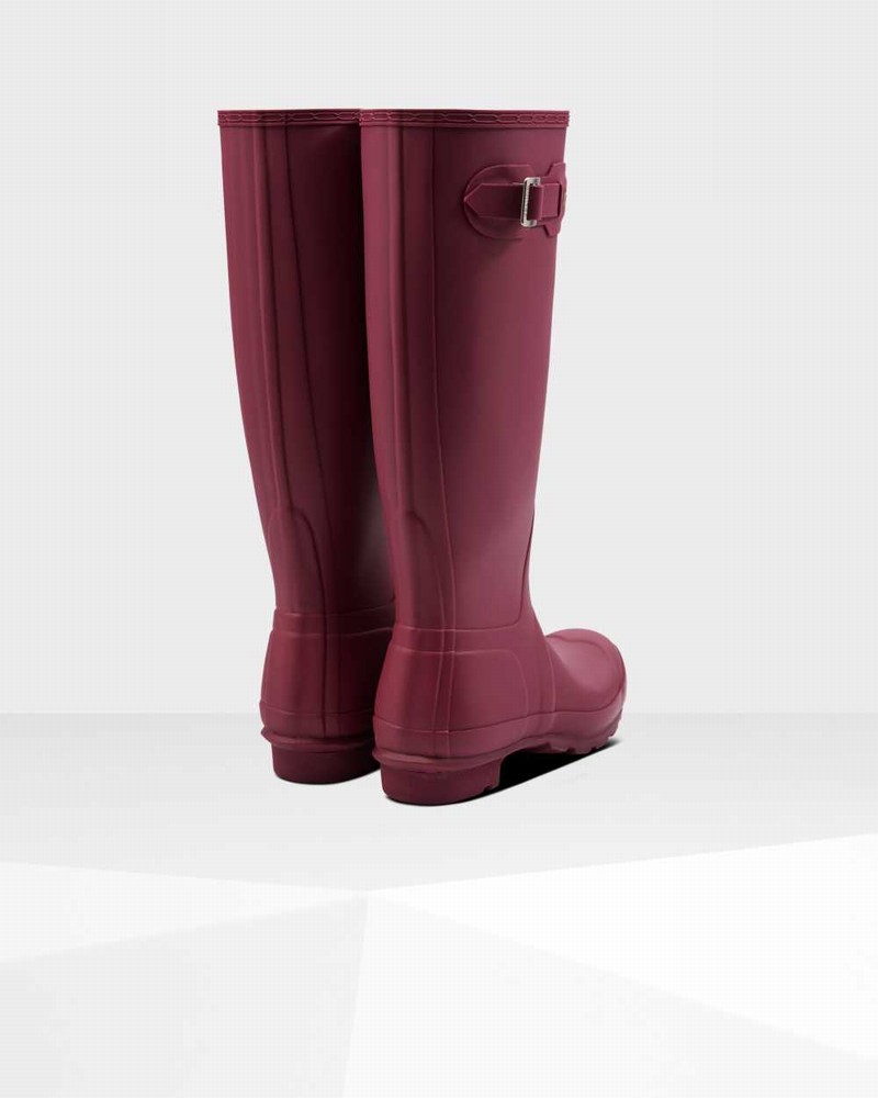Hunter Original Tall Women Rain Boots Red | 676802086