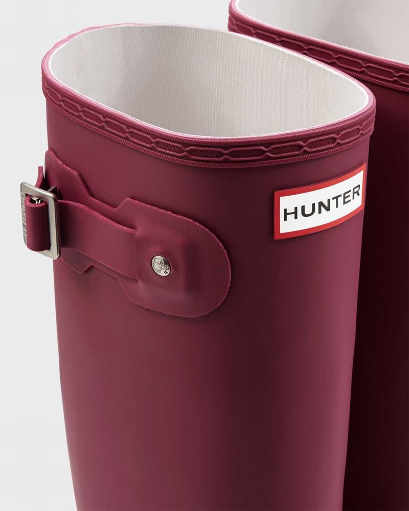 Hunter Original Tall Women Rain Boots Red | 676802086