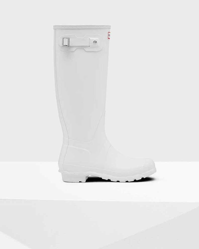 Hunter Original Tall Women Rain Boots White | 162200295