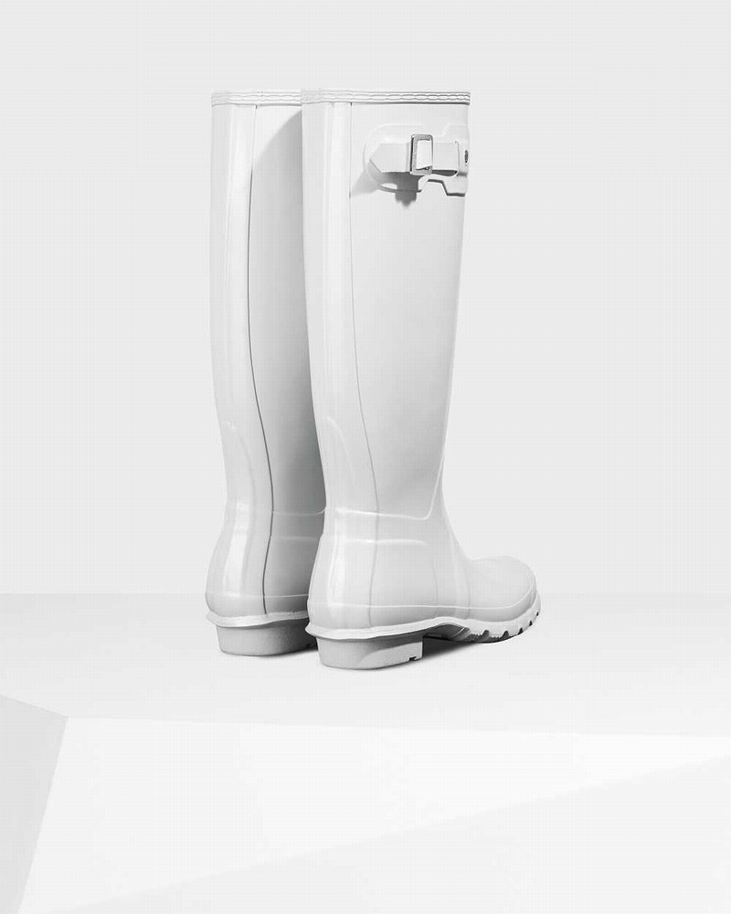 Hunter Original Tall Women Rain Boots White | 956518800