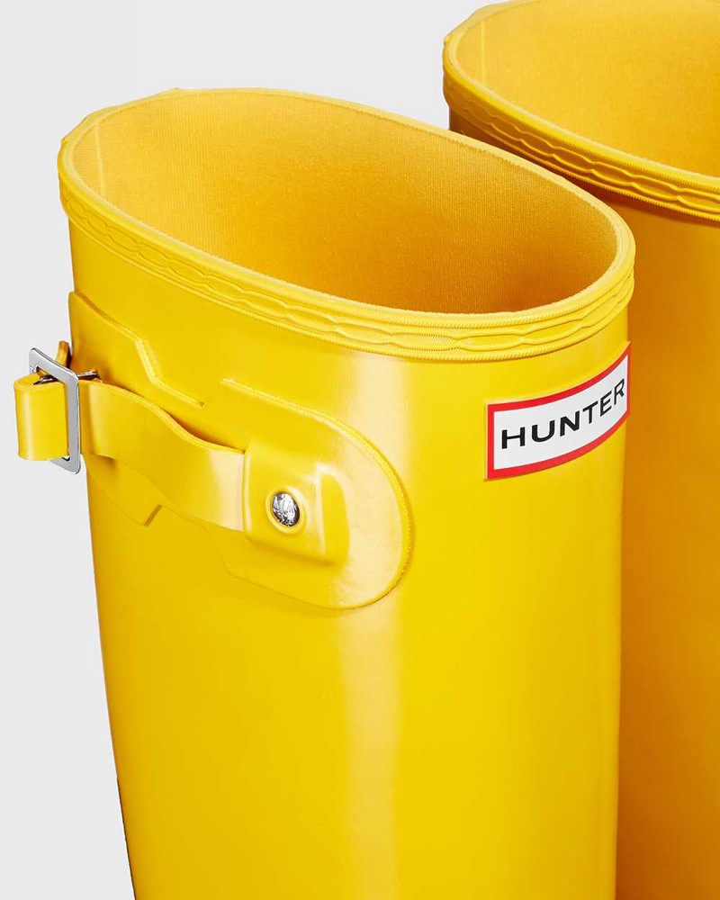 Hunter Original Tall Women Rain Boots Yellow | 694876707