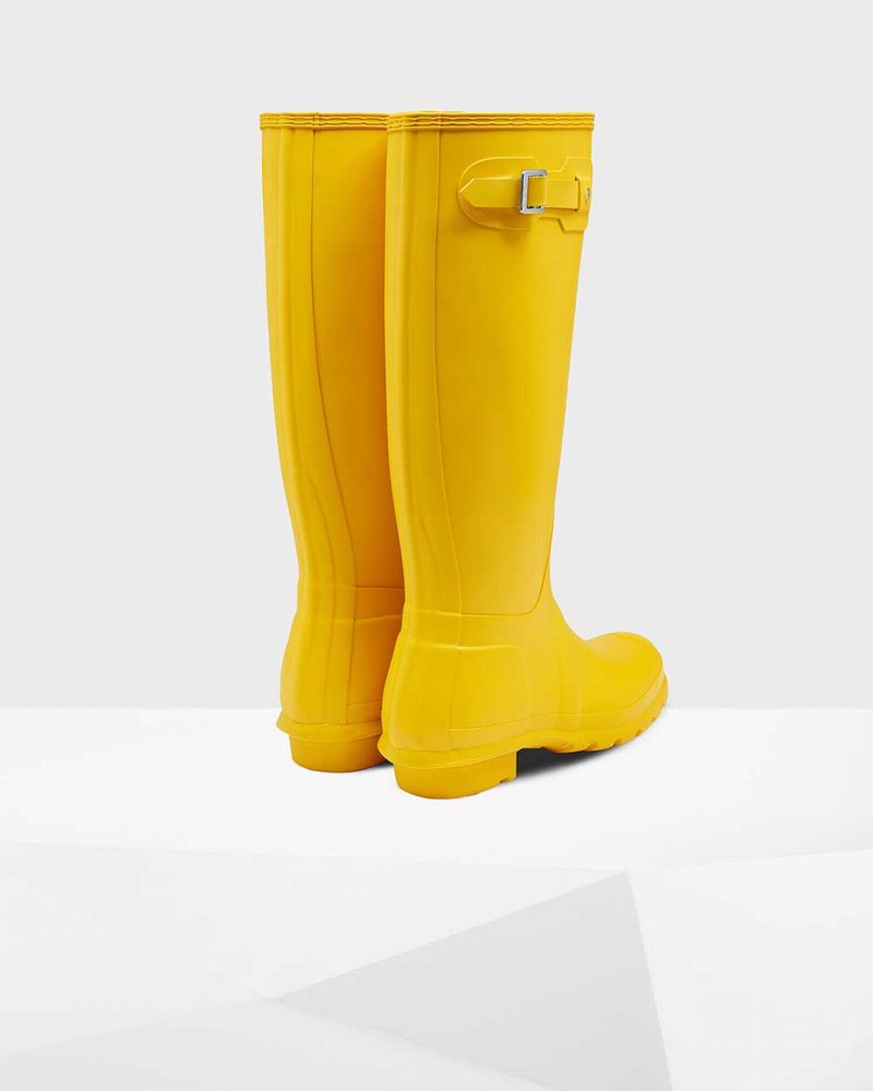 Hunter Original Tall Women Rain Boots Yellow | 515361946