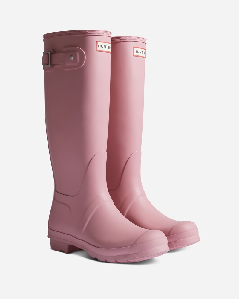 Hunter Original Tall Women Wellington Boots Pink | 724053389