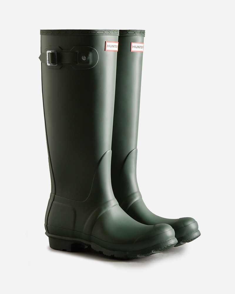 Hunter Original Tall Women Wellington Boots Green | 818511969