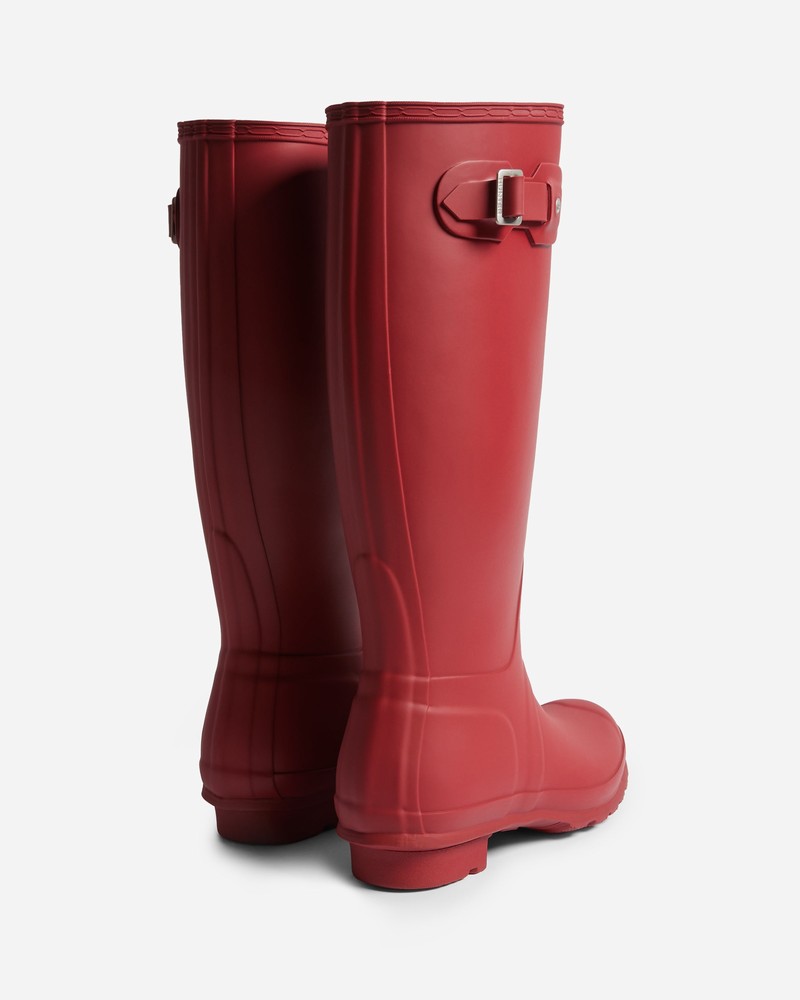 Hunter Original Tall Women Wellington Boots Burgundy | 220163761