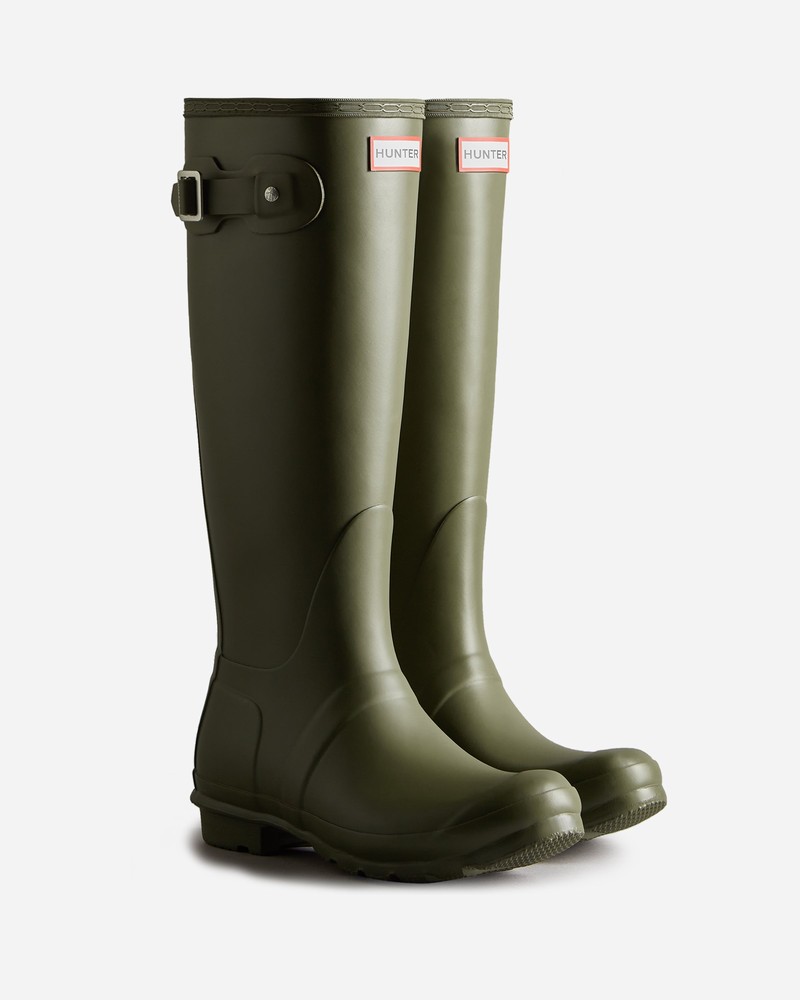 Hunter Original Tall Women Wellington Boots Olive | 648777840