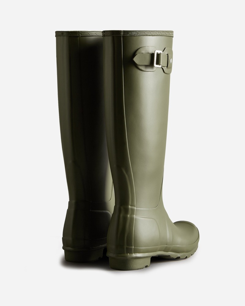 Hunter Original Tall Women Wellington Boots Olive | 648777840