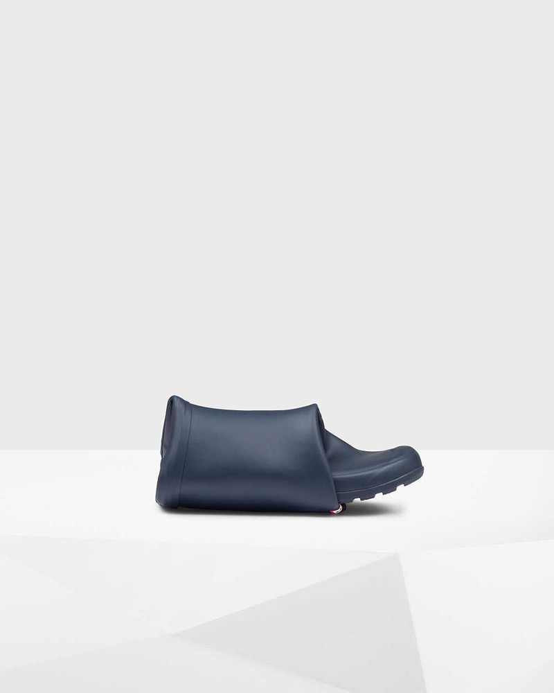 Hunter Original Tour Foldable Short Mid-Calf Women Rain Boots Navy | 728829748