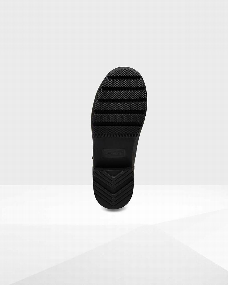 Hunter Original Tour Foldable Tall Women Rain Boots Black | 662436041