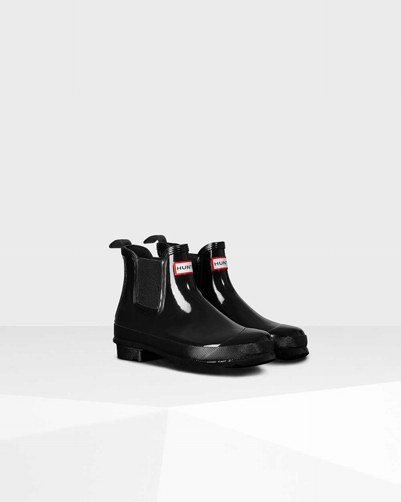 Hunter Original Women Chelsea Boots Black | 462012785