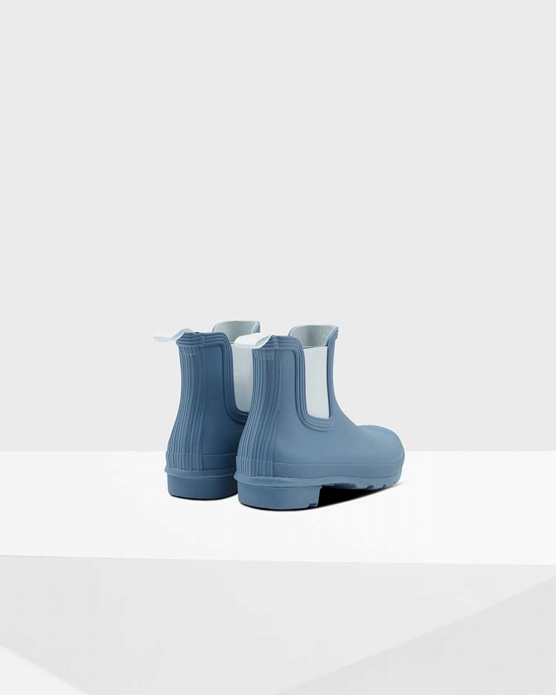 Hunter Original Women Chelsea Boots Blue | 440759900