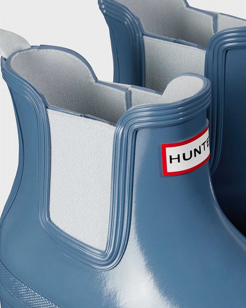 Hunter Original Women Chelsea Boots Blue | 396656161