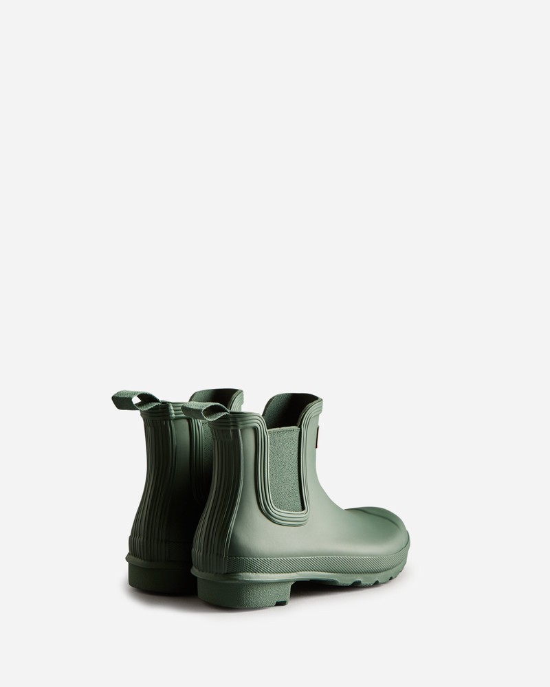 Hunter Original Women Chelsea Boots Green | 876672773