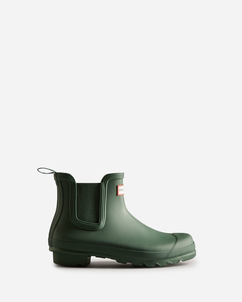 Hunter Original Women Chelsea Boots Green | 876672773