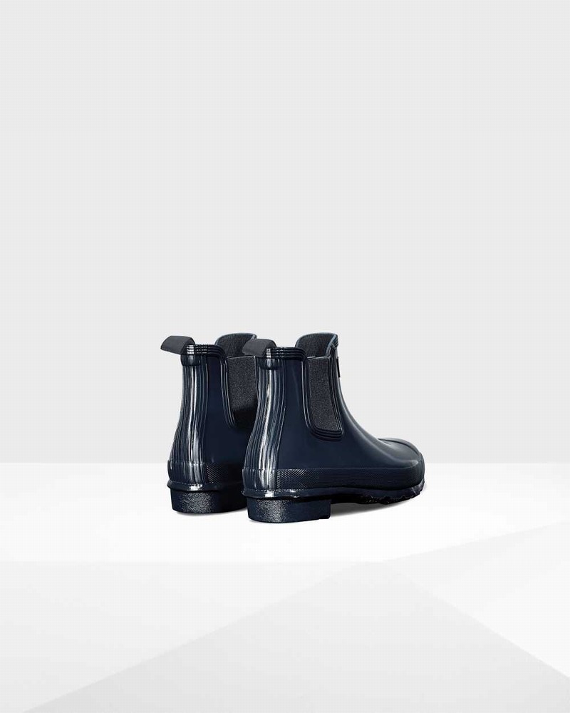 Hunter Original Women Chelsea Boots Navy | 806341838
