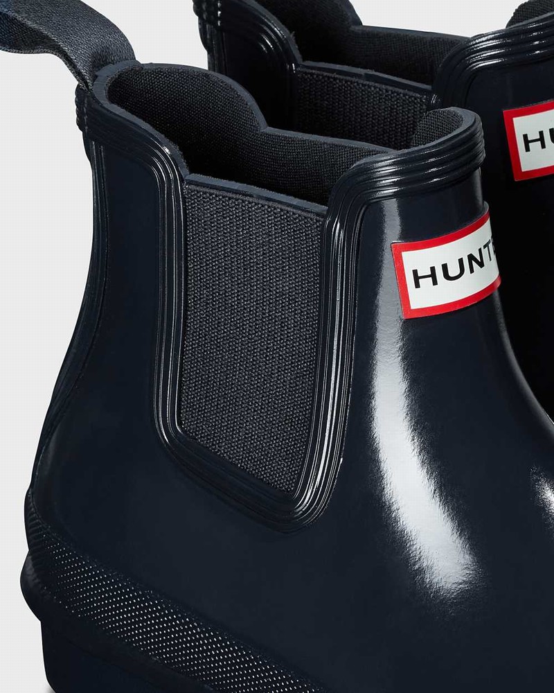 Hunter Original Women Chelsea Boots Navy | 806341838
