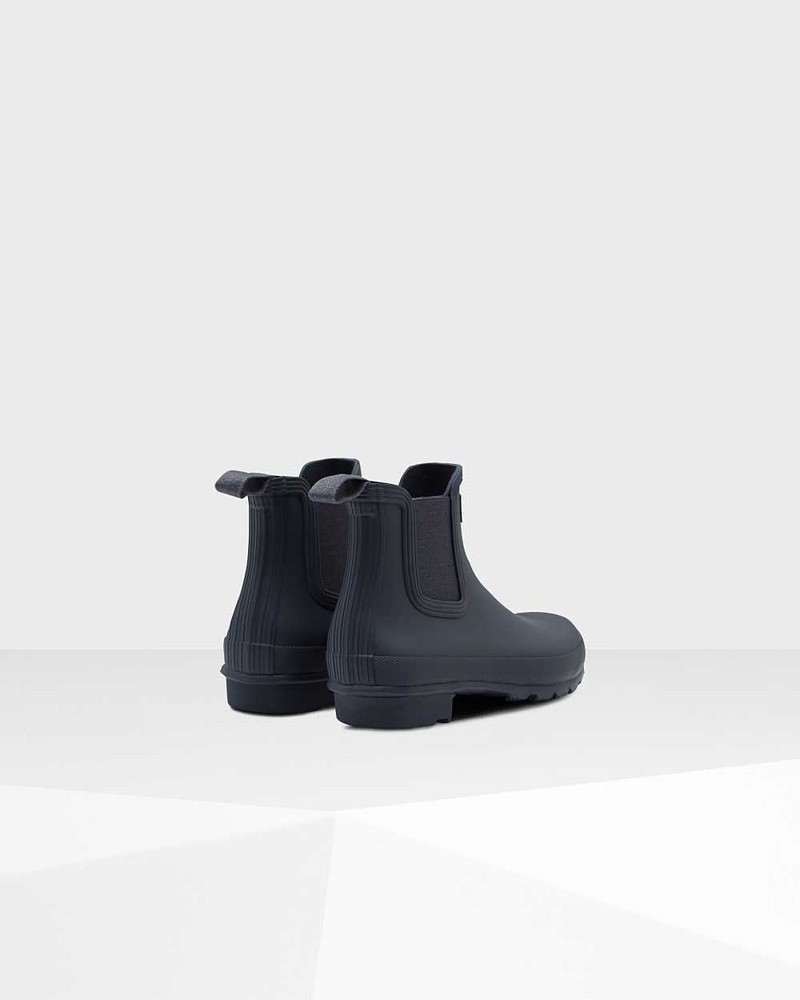 Hunter Original Women Chelsea Boots Navy | 560160951