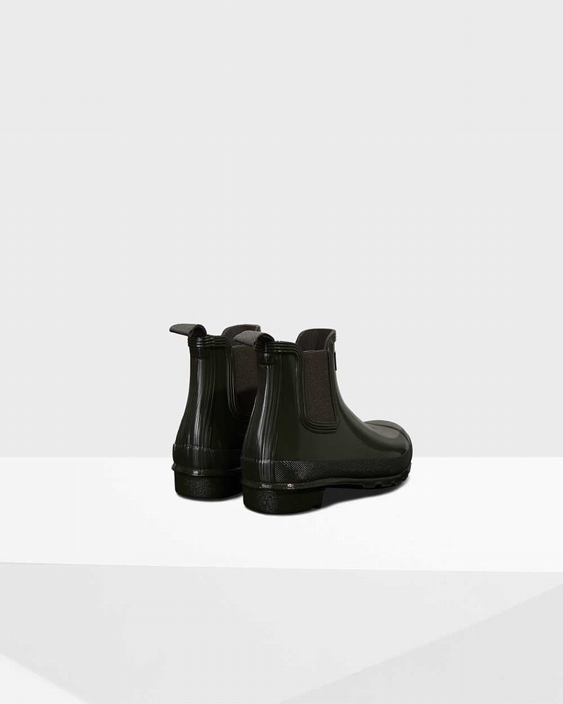 Hunter Original Women Chelsea Boots Olive | 644507146