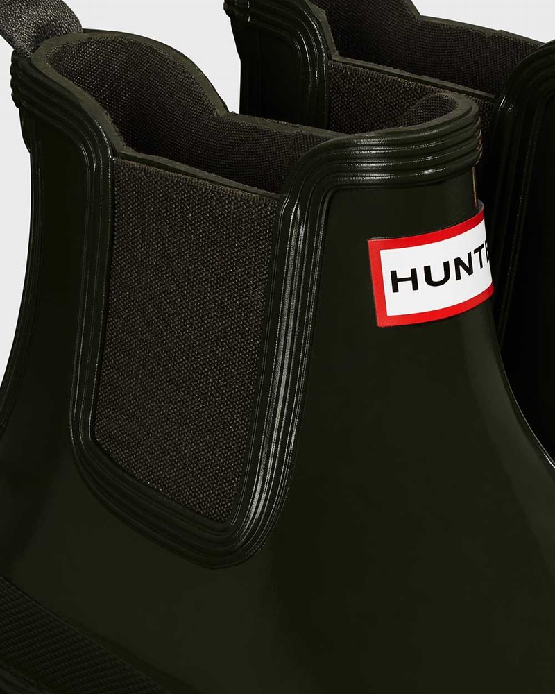 Hunter Original Women Chelsea Boots Olive | 644507146