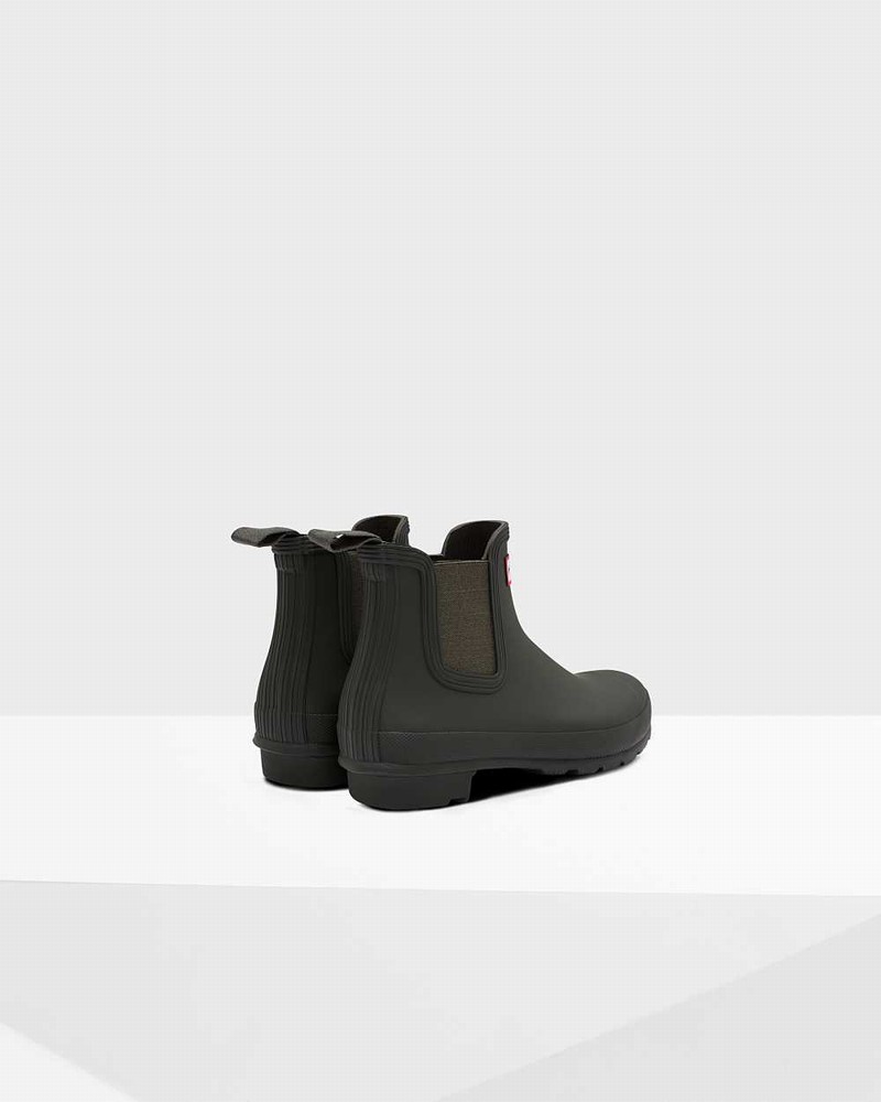 Hunter Original Women Chelsea Boots Olive | 568182492