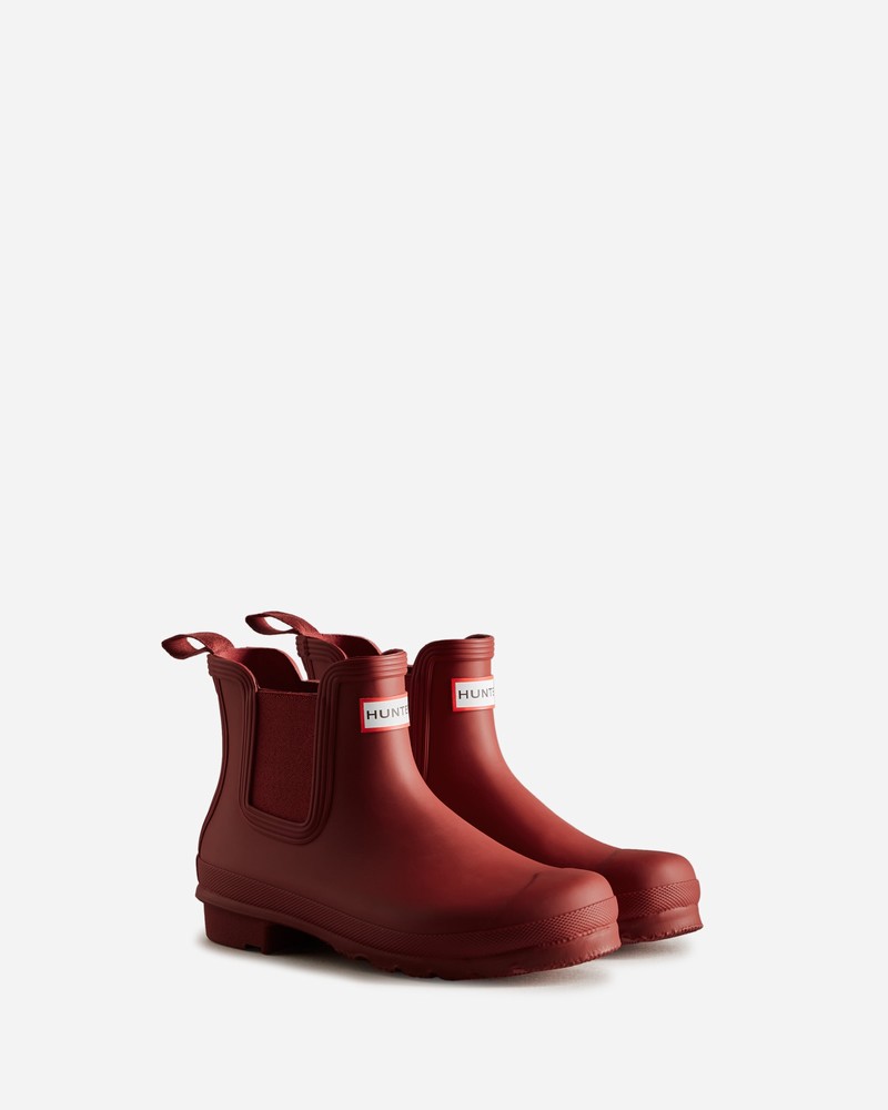 Hunter Original Women Chelsea Boots Red | 520103773