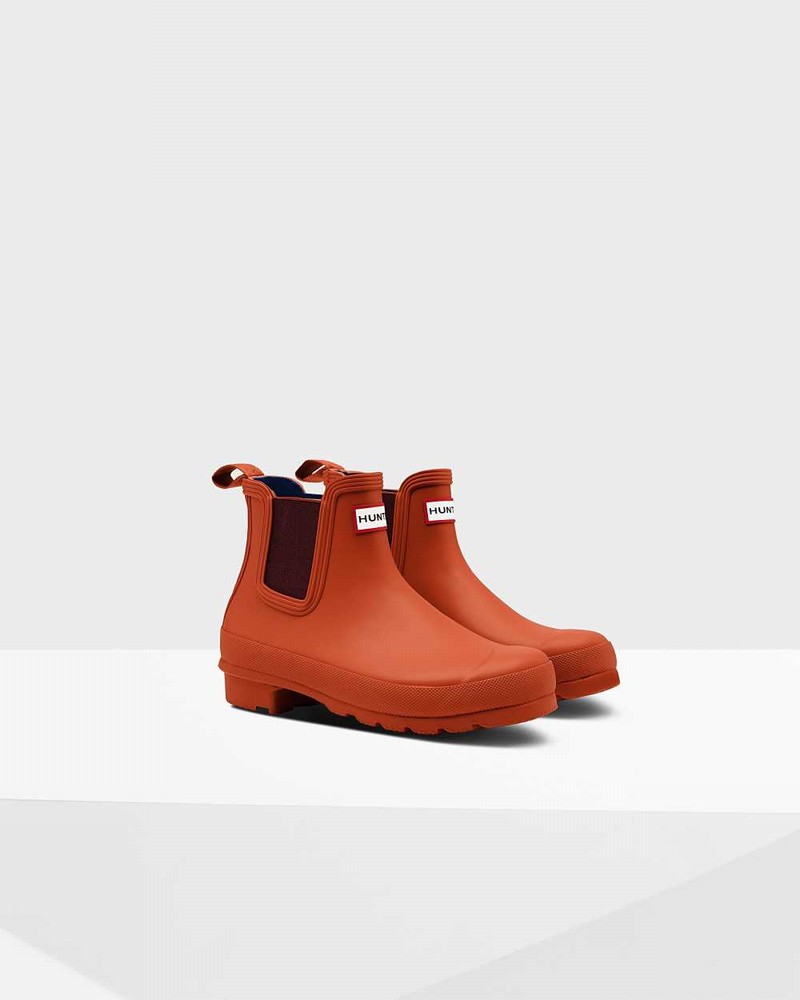 Hunter Original Women Chelsea Boots Red | 547464582