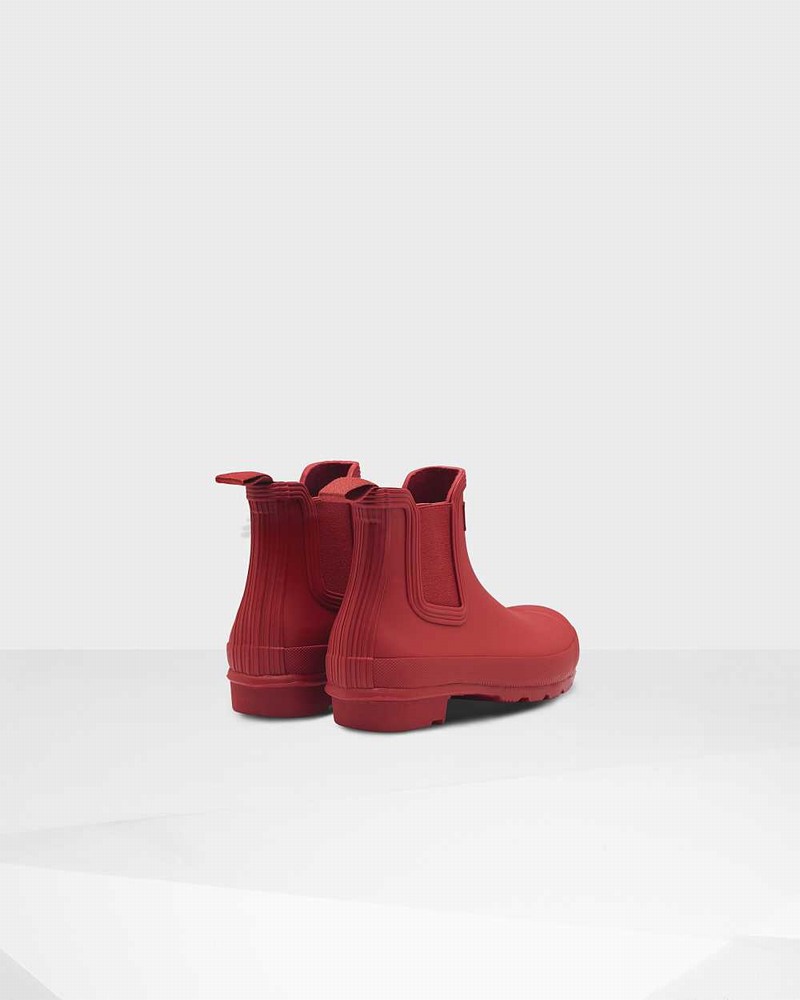 Hunter Original Women Chelsea Boots Red | 816604782