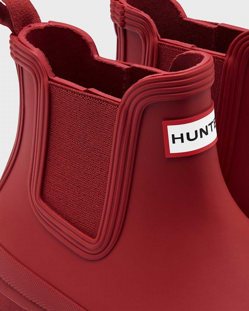 Hunter Original Women Chelsea Boots Red | 816604782