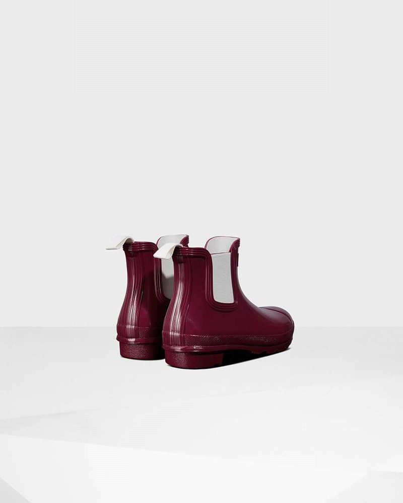 Hunter Original Women Chelsea Boots Red | 127018163
