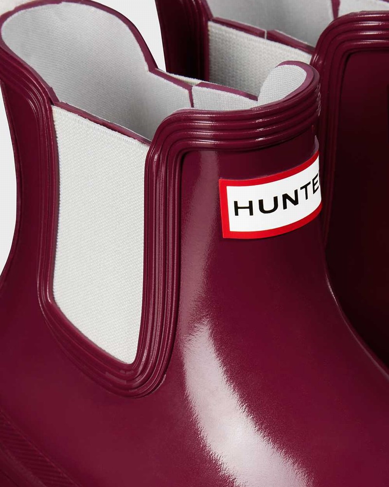 Hunter Original Women Chelsea Boots Red | 127018163