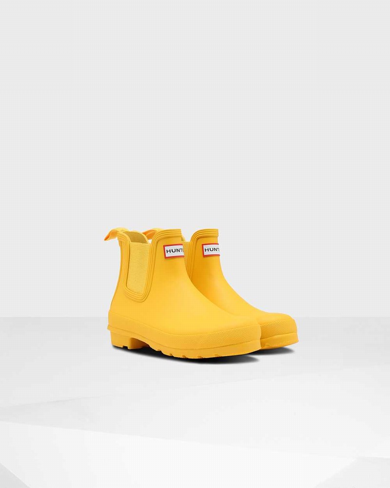 Hunter Original Women Chelsea Boots Yellow | 180647066