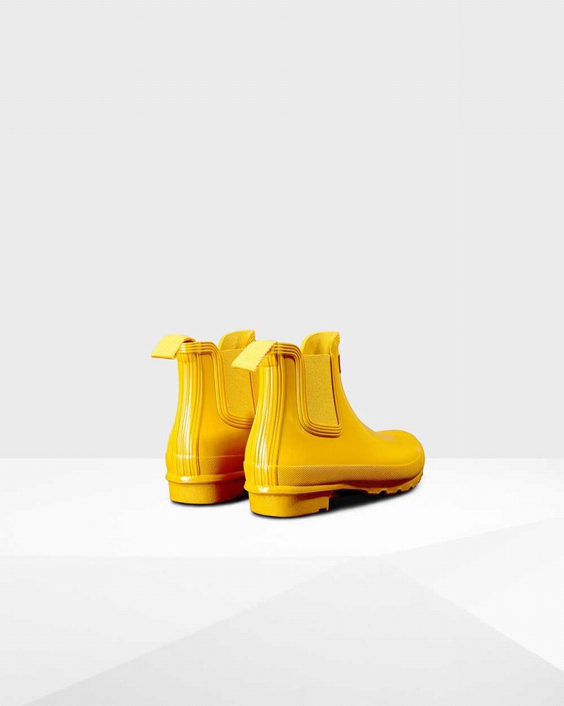 Hunter Original Women Chelsea Boots Yellow | 786803598