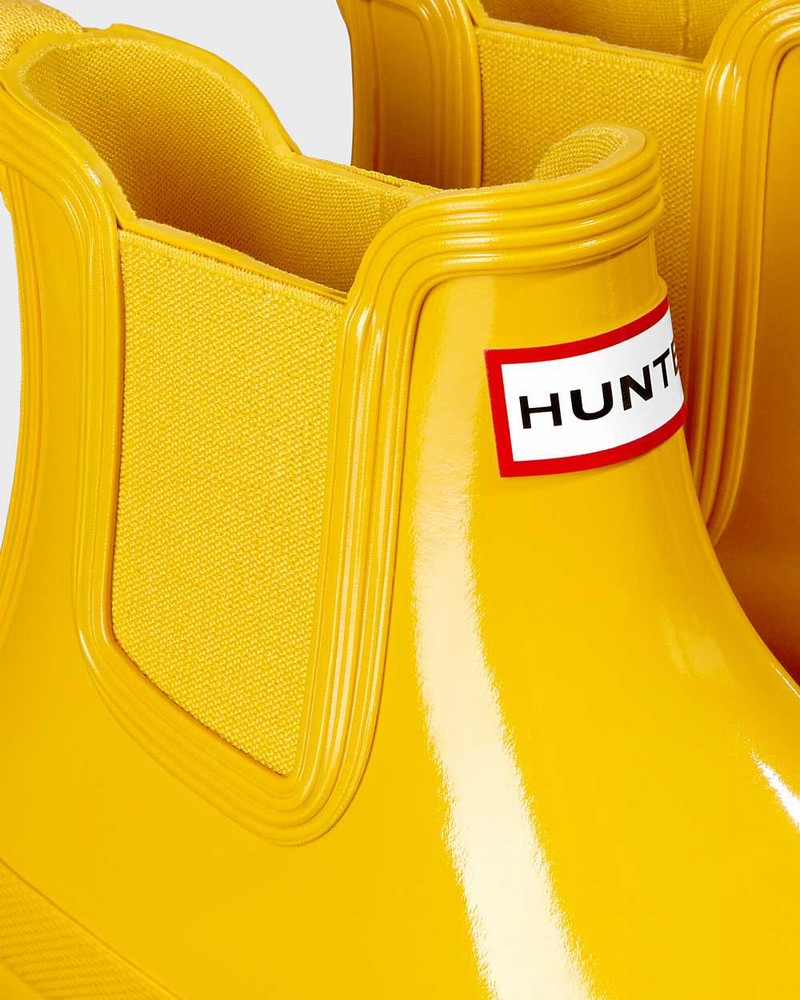 Hunter Original Women Chelsea Boots Yellow | 786803598