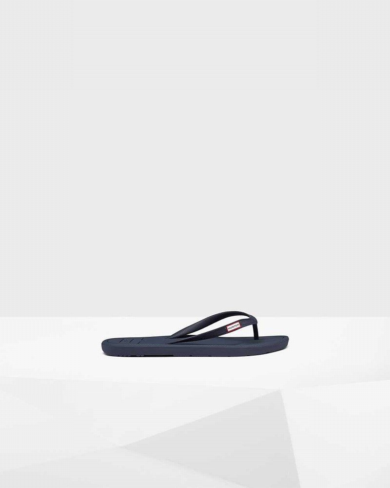 Hunter Original Women Flip Flops Navy | 461205864