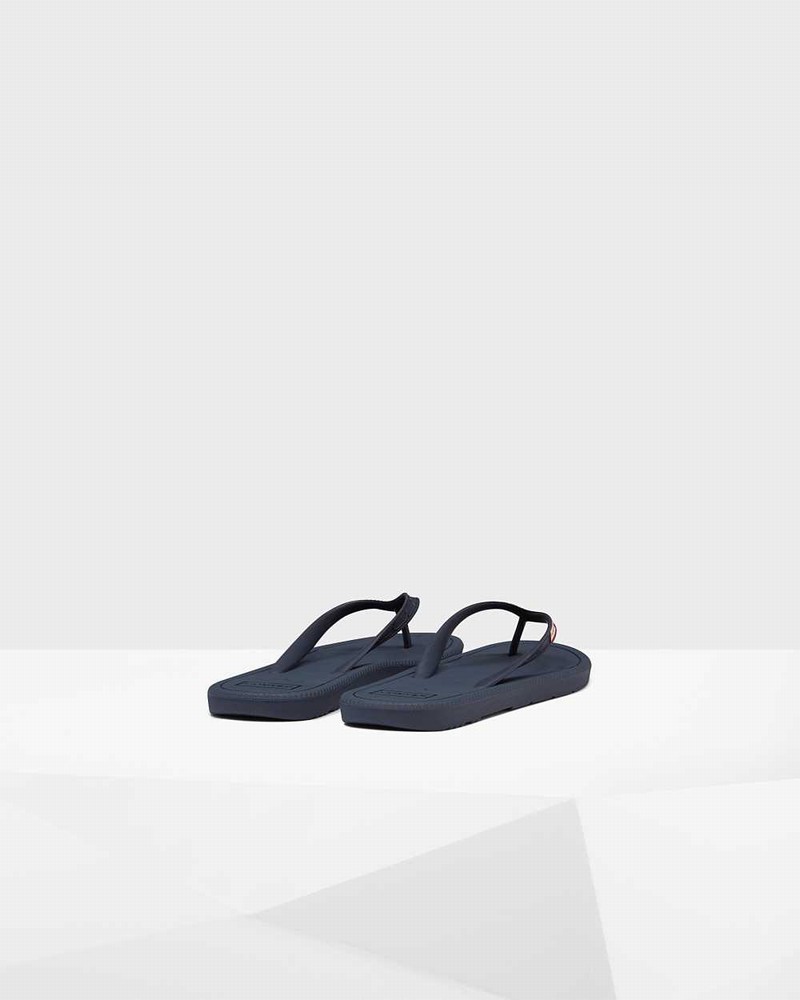 Hunter Original Women Flip Flops Navy | 461205864