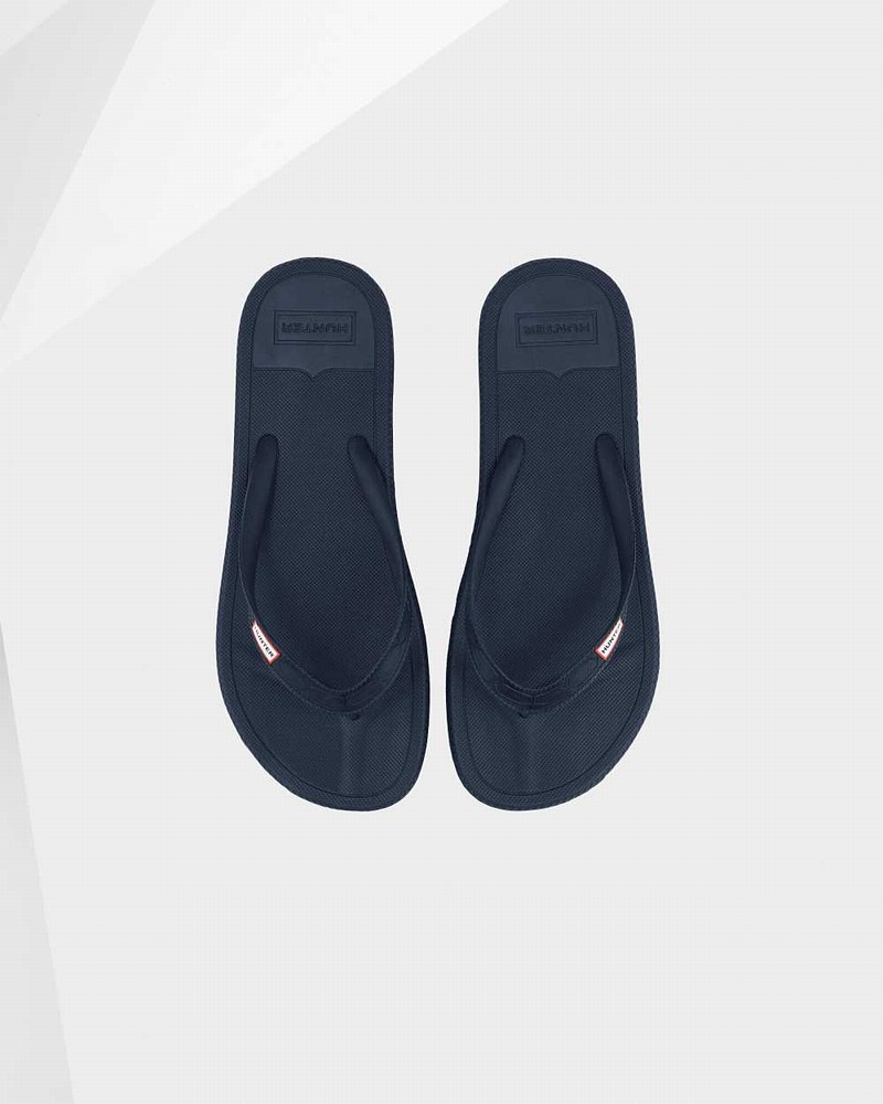 Hunter Original Women Flip Flops Navy | 461205864