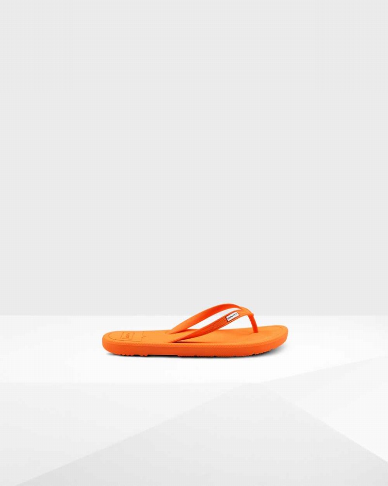 Hunter Original Women Flip Flops Orange | 414072462