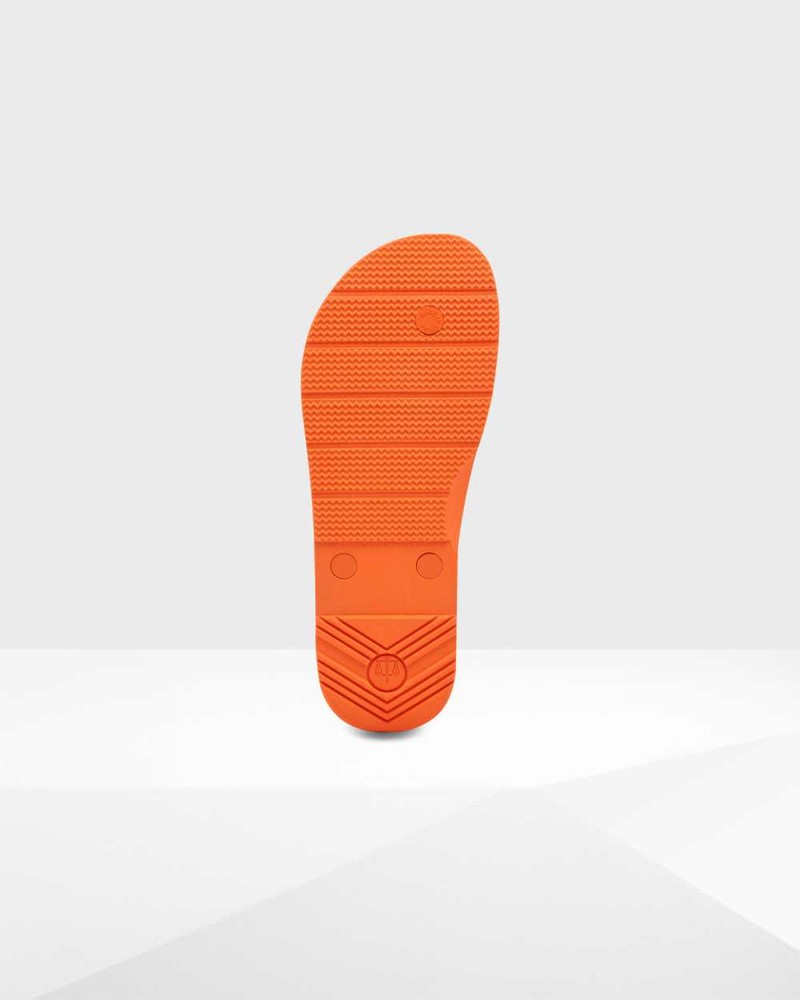 Hunter Original Women Flip Flops Orange | 414072462
