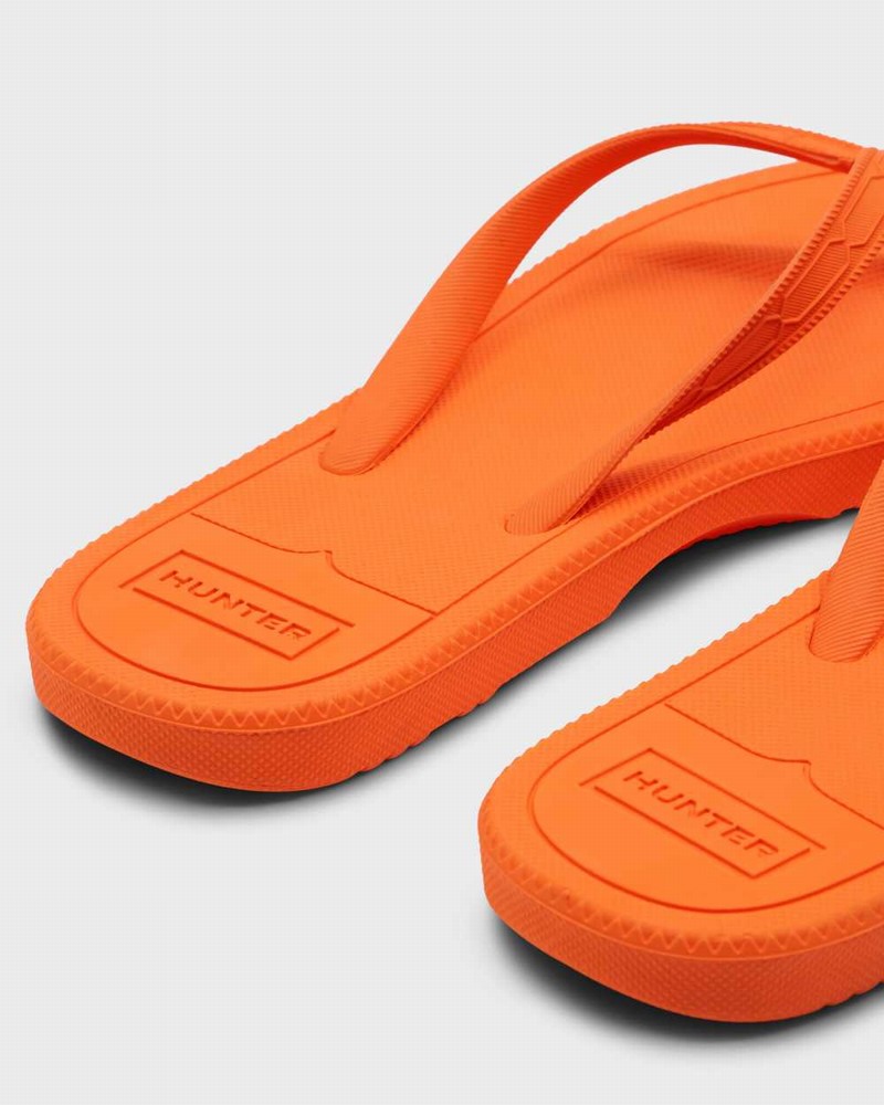 Hunter Original Women Flip Flops Orange | 414072462