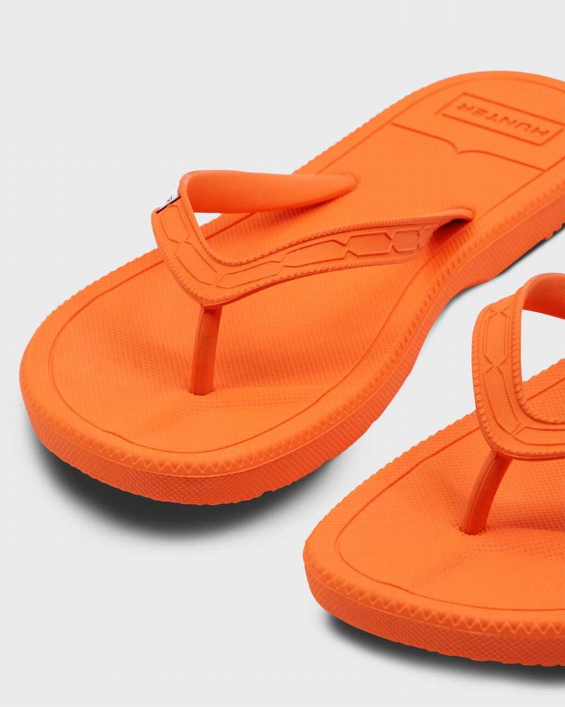 Hunter Original Women Flip Flops Orange | 414072462