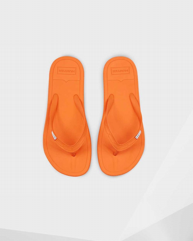 Hunter Original Women Flip Flops Orange | 414072462