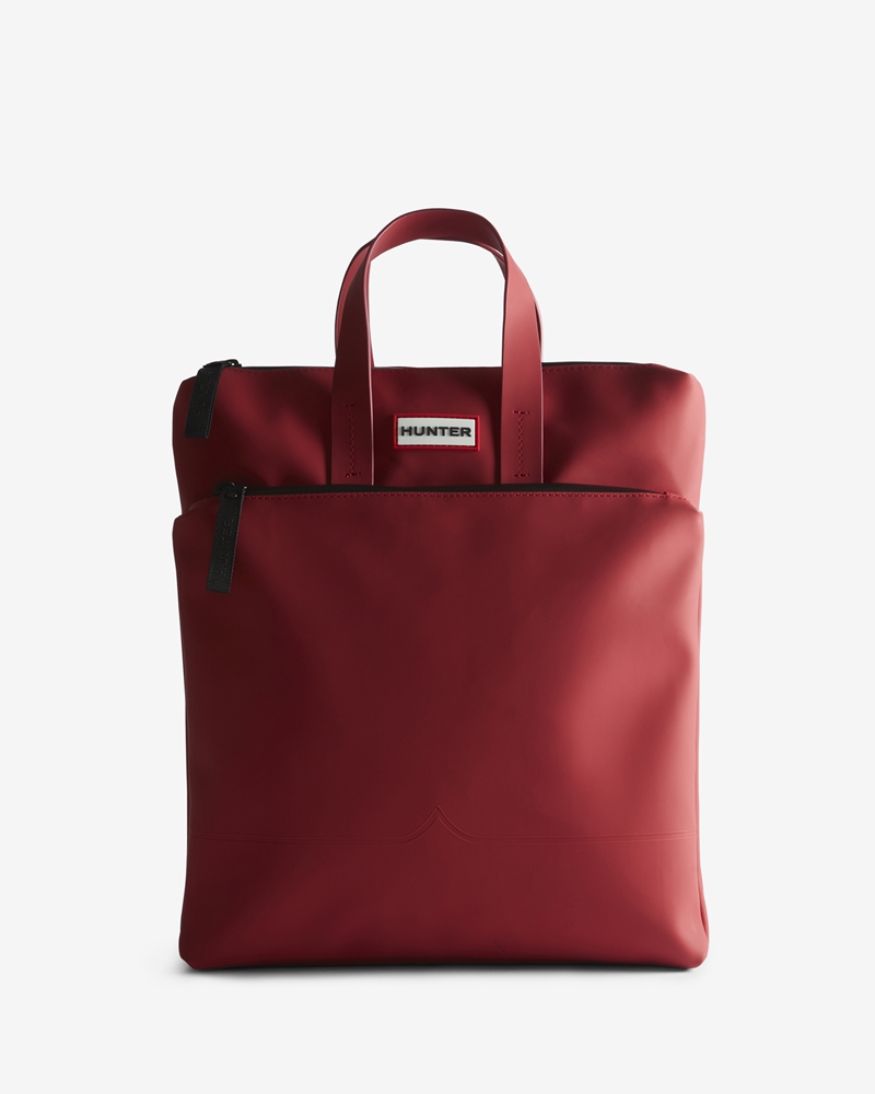 Hunter Original rubberised commuter Women Backpacks Red | 637828197