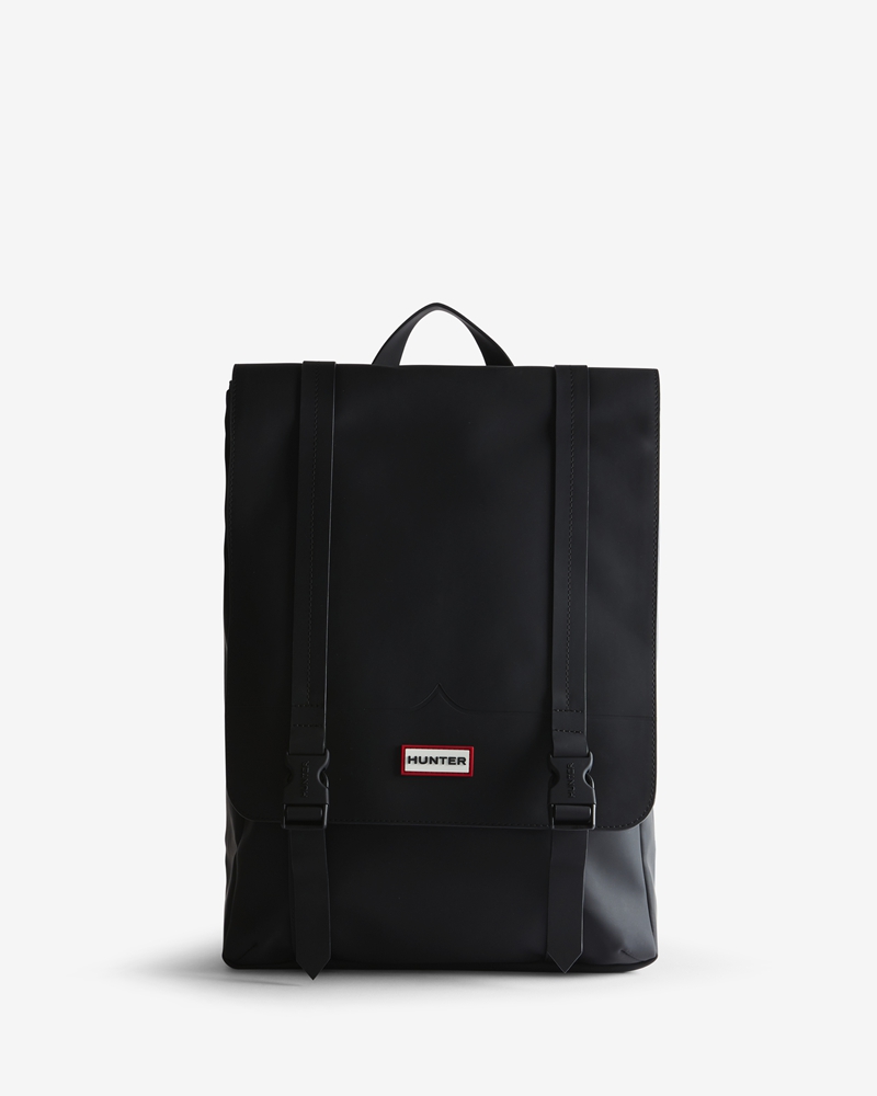 Hunter Original rubberised large Men Backpacks Black | 905936154