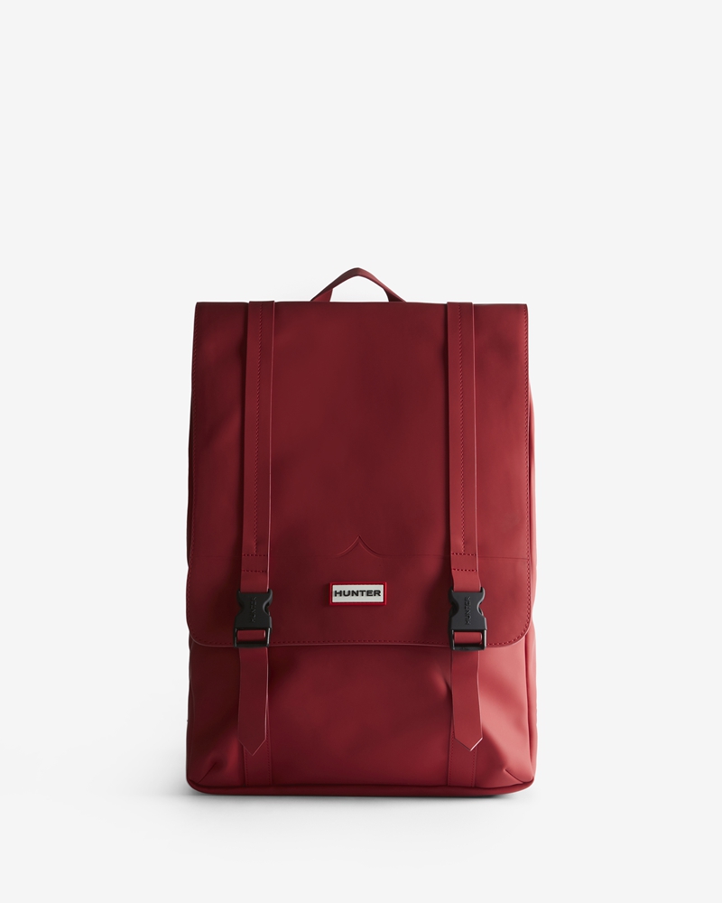 Hunter Original rubberised large Women Backpacks Red | 635359698