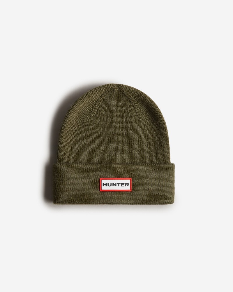Hunter Play Essential Cuff Kids\' Beanie Olive | 647980298