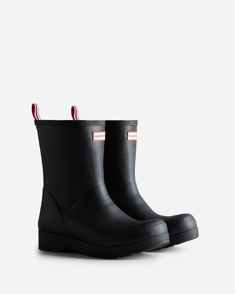 Hunter Play Mid Insulated Men Boots Black | 243837978
