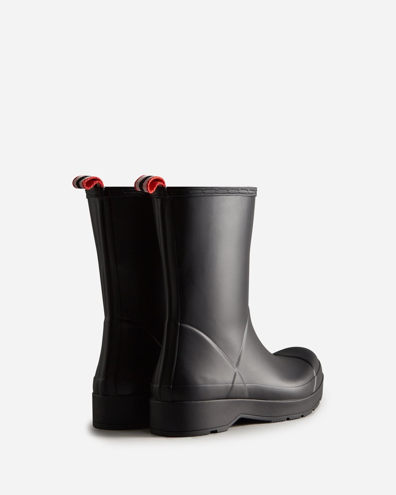 Hunter Play Mid Men Wellington Boots Black | 320452565