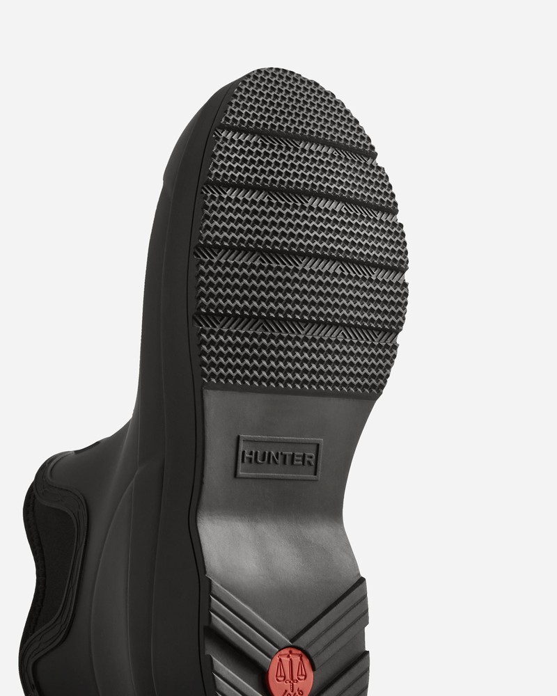 Hunter Play Neoprene Men Chelsea Boots Black | 322259461