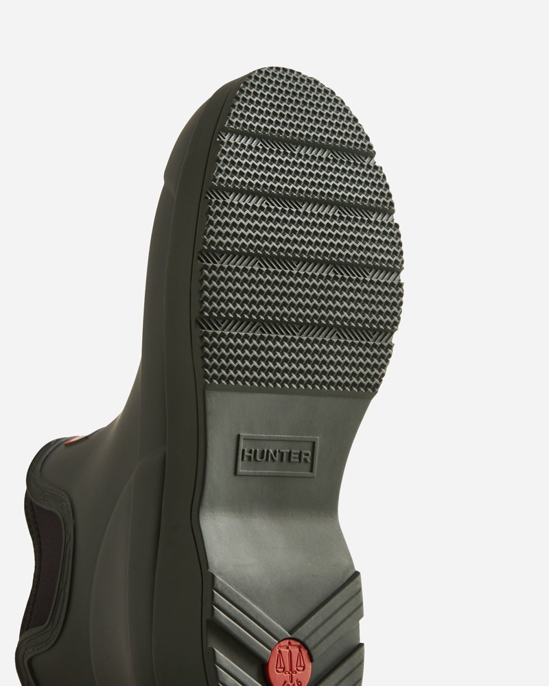 Hunter Play Neoprene Men Chelsea Boots Green | 161131260